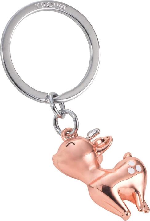 Image du produit Troika Porte-clés Fauve Gris brillant / Or rose