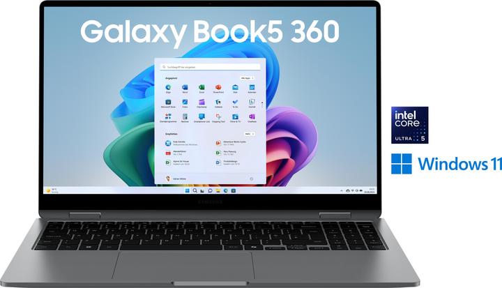 Samsung Galaxy Book5 360 (15.60", Intel Core Ultra 5 228V, 32 GB, 512 GB, DE)