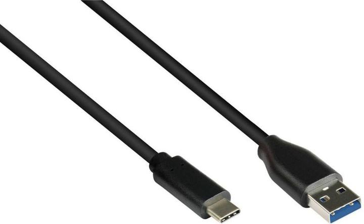 Immagine prodotto Varia Anschlusskabel USB 3.0, USB 3.0 A Stecker an USB-C Stecker, CU, schwarz, 2m (2 m, USB 3.0)