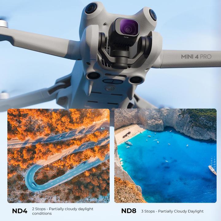 Immagine prodotto K&F Concept Filtri ND (4/8/16/32/64/1000) Kit per DJI Mini 4 Pro (Filtri per droni, DJI Mini 4 Pro)