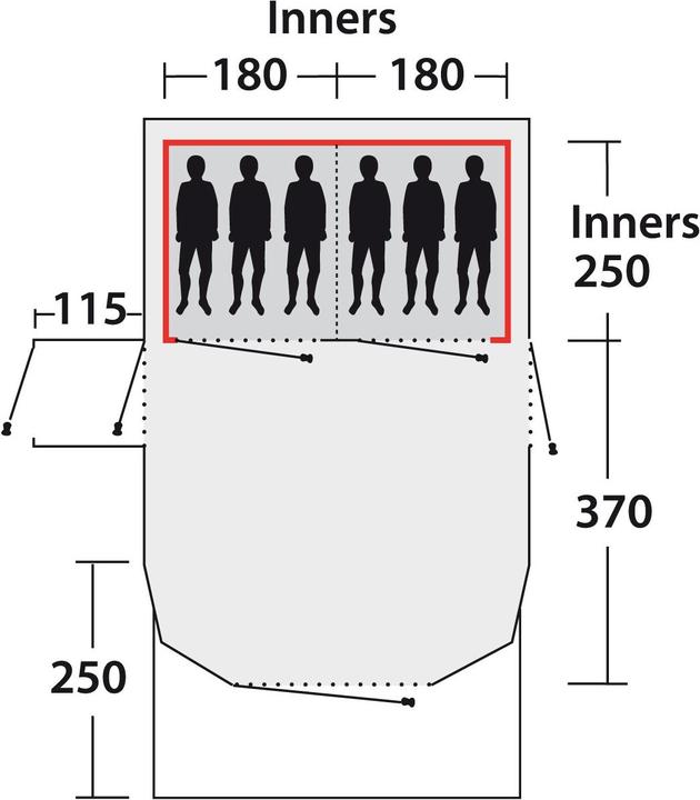 Produktbild Outwell Montana 6SATC Tent (Tunnelzelt, 55.10 kg, 6 Personen)