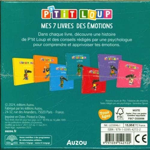 Immagine prodotto Auzou France Bibliothèque P'tit Loup : mes 7 livres des émotions (Francese, Lallemand Orianne, Thuillier Eléonore, 2024)
