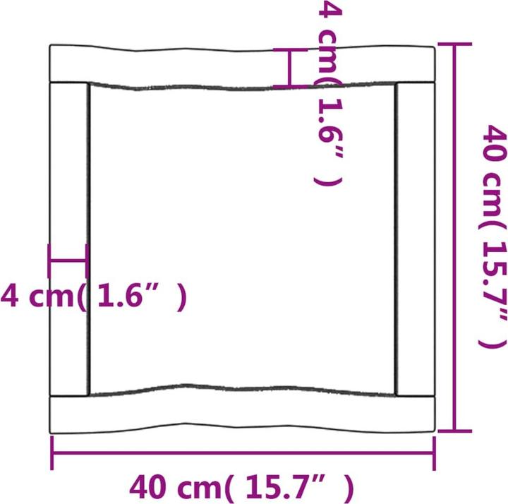 Immagine prodotto VidaXL Chaim (40 x 40 x 6 cm)