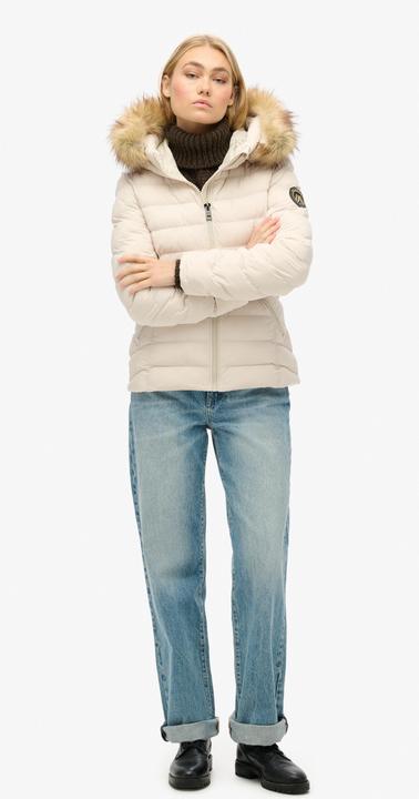 Produktbild Superdry geposterte daunenjacke, fuji faux fur (L)