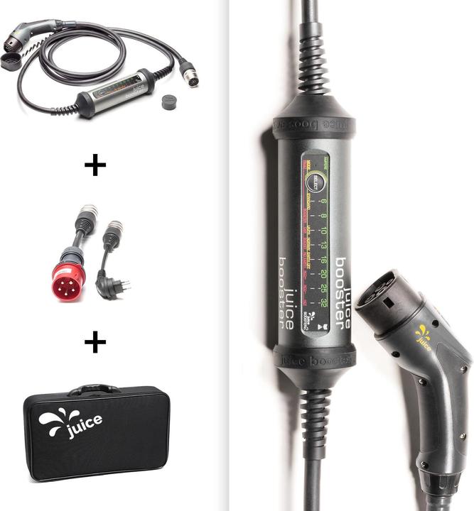 Produktbild Juice Technology Juice Booster 2 Basic Set Schweiz (Typ 2, 22 kW, 32 A, CEE32 rot, Typ 13)