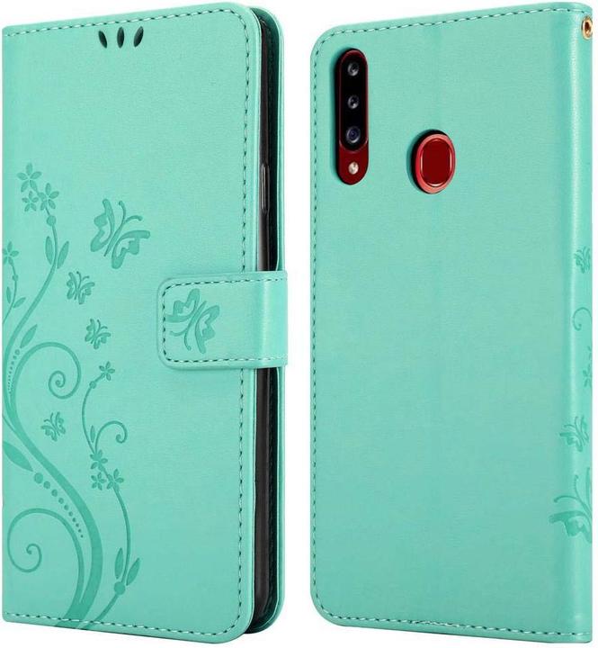 Actual product image Cadorabo Flower Book Cover (Samsung Galaxy A20s)