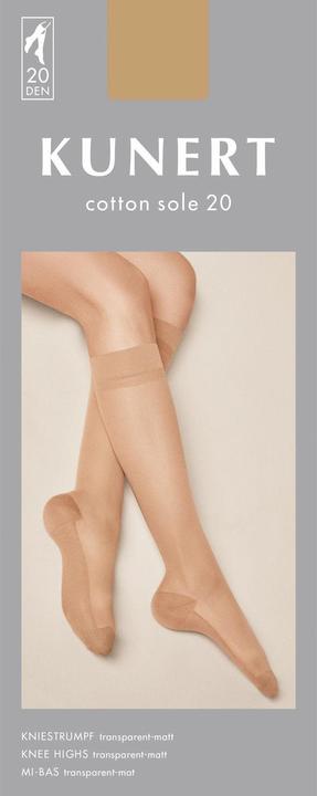 Kunert Cotton Sole 20 (Lot de 3) Mi-bas fins, couleur 042 graphit, taille 35-38 (20 DEN, 35 - 38)