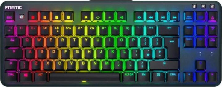 Fnatic miniSTREAK TKL Keyboard, MX SILENT RGB RED, schwarz - Nordic (Kabelgebunden)
