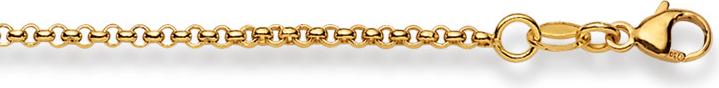 Image du produit Natsumi Schmuck Collier en or jaune 18K/750 Erbs 1.9mm (750/18 K Or jaune, 50 cm)