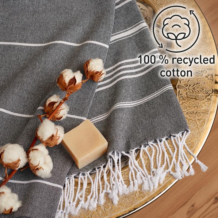 Image du produit Fit-Flip Hamamtuch Baumwolle Recycelt 100x200cm (100 x 200 cm)