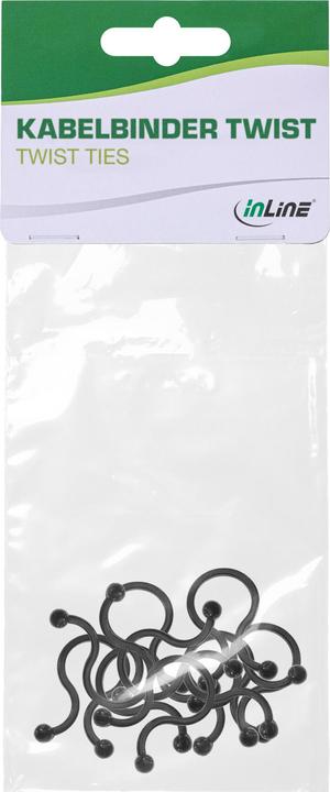 Produktbild InLine Kabelbinder Twist (Kunststoffkabelbinder, 22 mm, 10 Stk.)