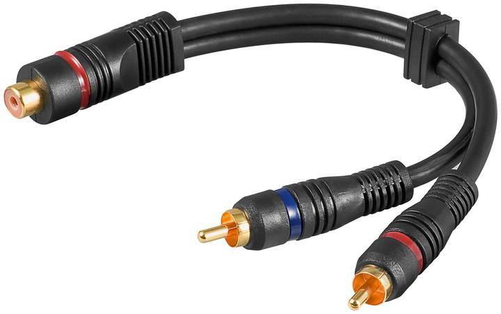 Goobay Audio Y-Adapterkabel stereo, OFC (0.20 m)