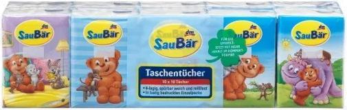 Immagine prodotto dm SauBär Fazzoletti da taschino a 4 veli (10x10 pezzi)