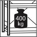 Actual product image Schulte Lagertechnik Wide span rack, with steel shelf, height 2500 mm
