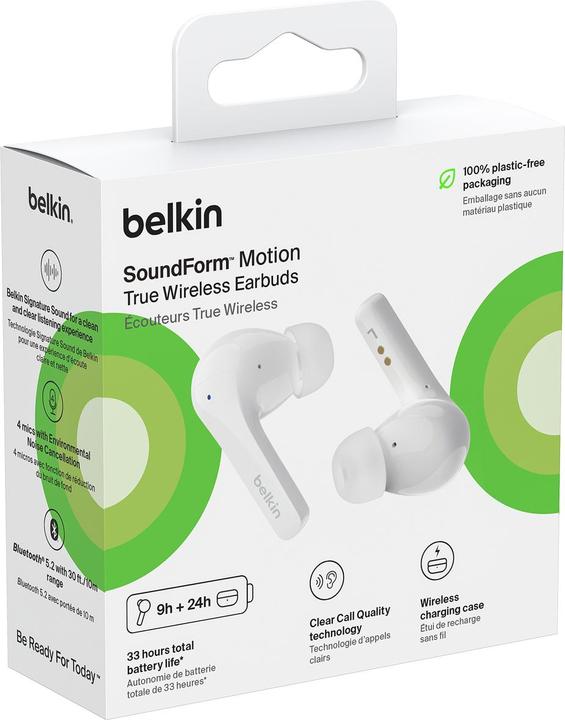 Image du produit Belkin Soundform Motion (ANC, 9 h, Sans fil)