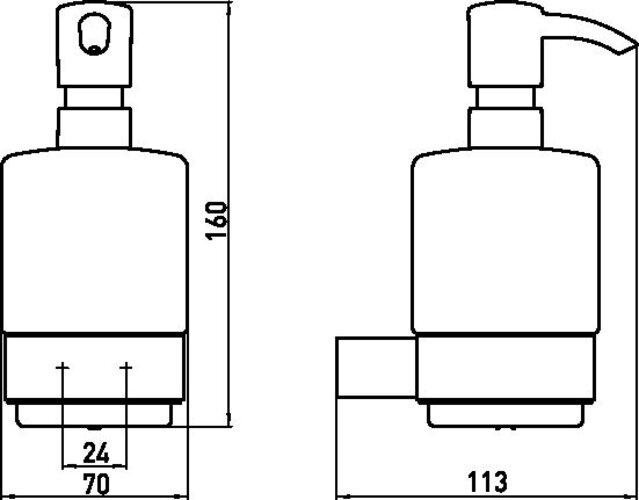 Produktbild Emco Seifenspender mit Halter Loft chrom 052100101