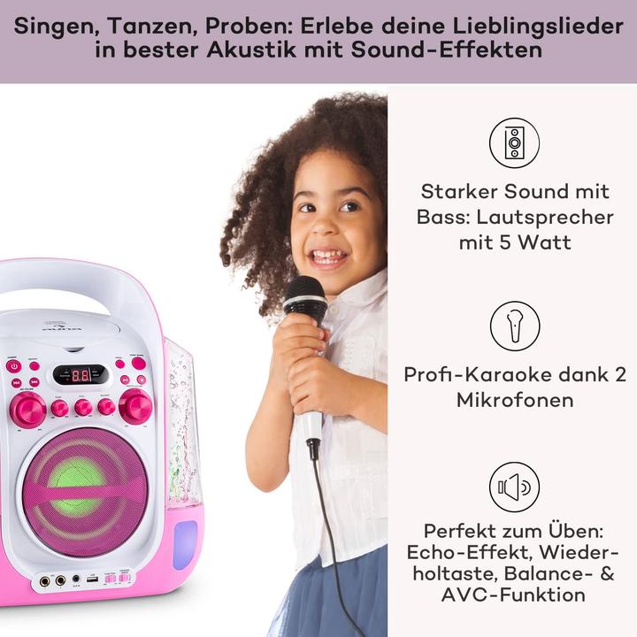 Immagine prodotto Auna Sistema karaoke, rosa