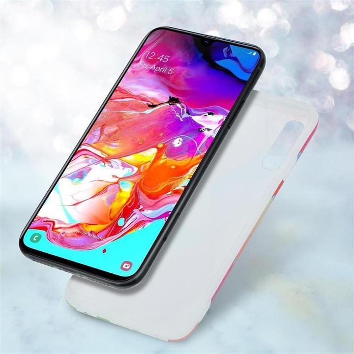 Produktbild Cadorabo IMD TPU Bunter Marmor Cover (Samsung Galaxy A70, Samsung Galaxy A70S)