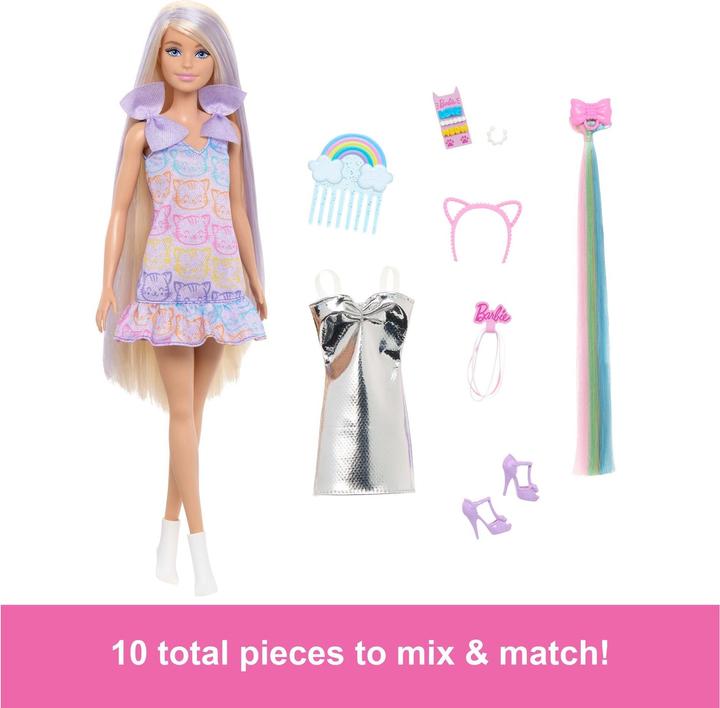 Actual product image Barbie hair play doll blonde