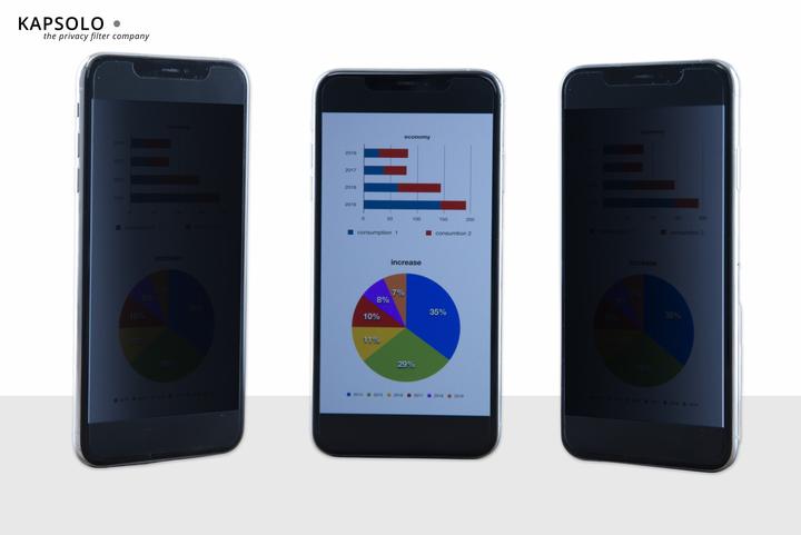Produktbild Kapsolo KAP11393 - Smartphone - Rahmenloser Display-Privatsphärenfilter - Transparent - (20 Stück, CAT S61)