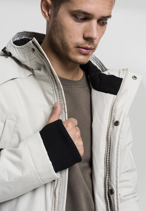 Immagine prodotto Urban Classics Parka pesante con cappuccio e foro per il pollice (S)