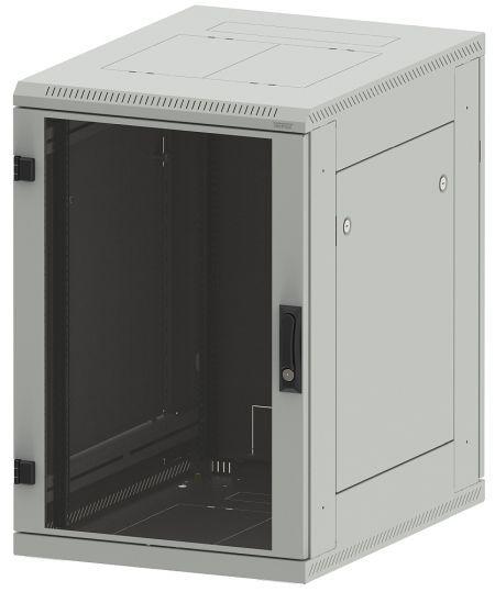 Produktbild Triton 19"Schrank 15HE, B600/T1000, Schwarz, bis 800Kg, Glastür (15 HE, 19 Zoll Rack)