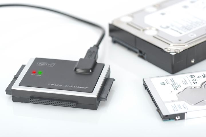 Image du produit Digitus Câble adaptateur USB 2.0 IDE/SATA (USB 2.0, SATA, SATA III, SATA II)