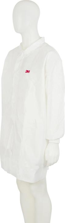 Produktbild 3M Einweg Unisex Laborkittel, PE Weiss, Grösse XXL (XXL)
