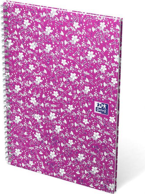 Image du produit Oxford FORME FLORAL - Livre à spirales (B5, À rayures, Couverture rigide)