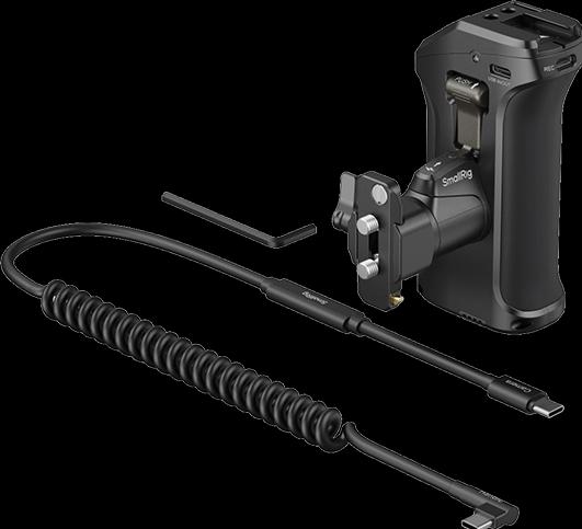 Actual product image SmallRig Rotating Side Handle with Trigger REC for Selected Canon / Blackmagic Design Cameras 5235 (Grip)