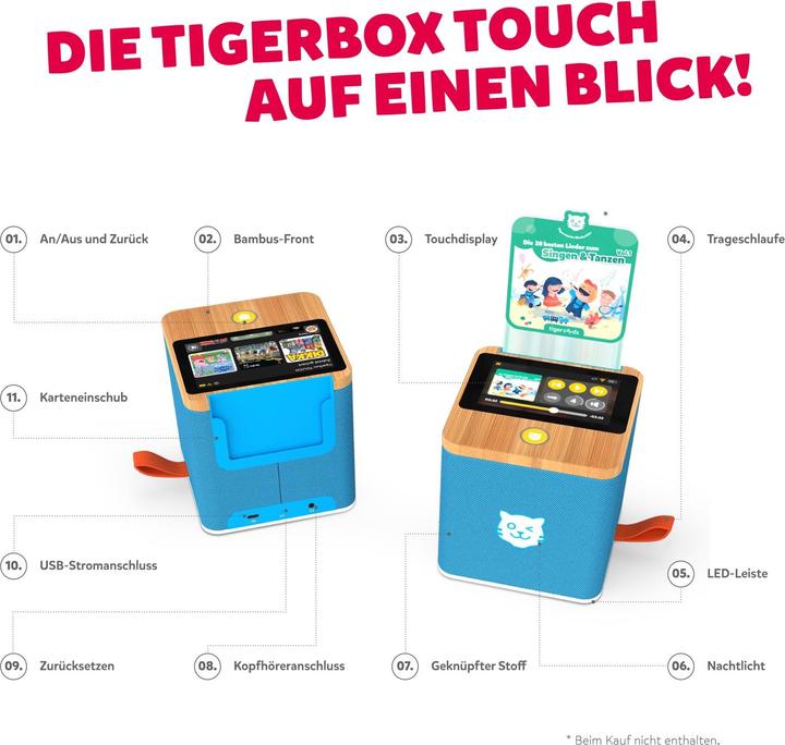 Produktbild Tigermedia tigerbox TOUCH PLUS (blau) - Swiss-Edition (Deutsch)