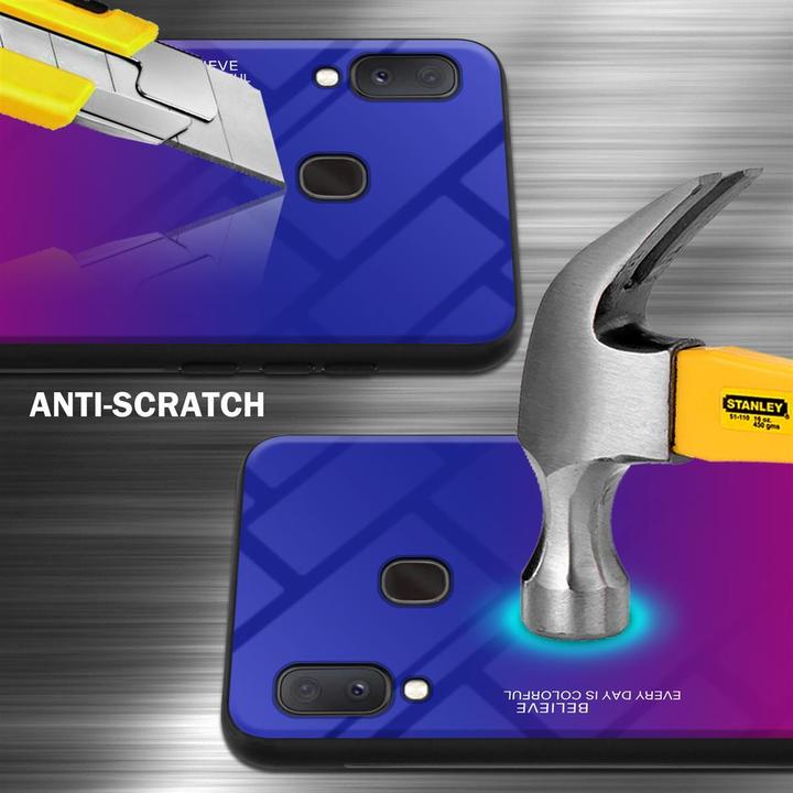 Actual product image Cadorabo TPU 2 colors glass cover (Samsung Galaxy A20e, Samsung Galaxy A10e)