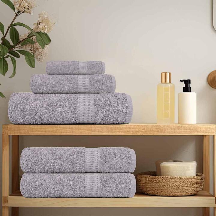 Image du produit VidaXL Serviettes de toilette 4 pcs. Gris 30x30 cm 360 g/m² 100% coton Essuie-mains (30 x 30 cm)