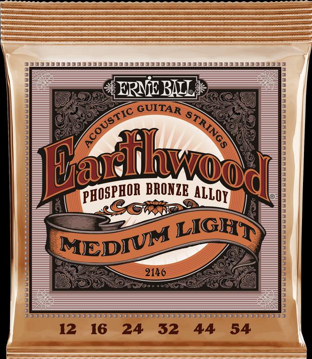 Ernie Ball Earthwood Medium Light Phosphor Bronze (6 x, Gitarre, 0.05")