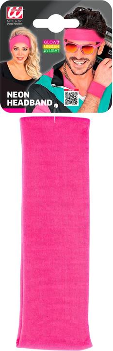 Image du produit Widmann Années 80 - bandeau rose fluo