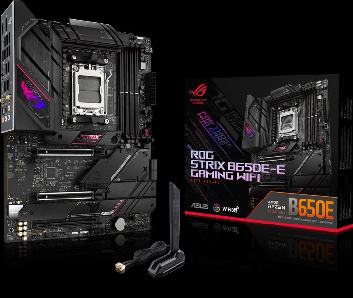 Actual product image ASUS ROG STRIX B650E-E GAMING WIFI (AM5, AMD B650E, ATX)