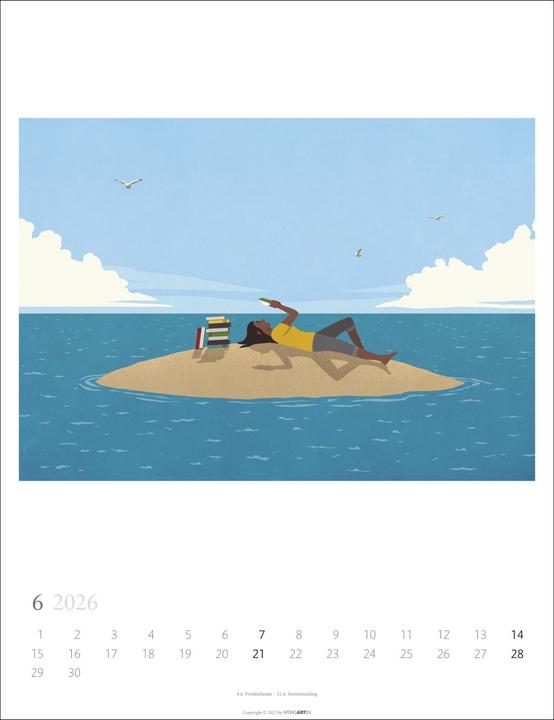 Actual product image Book Love Kalender 2026 (30 x 39 cm, German)