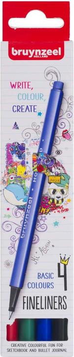 Immagine prodotto Bruynzeel Fineliner Set 4 Farben (Multicolore, 4 x)