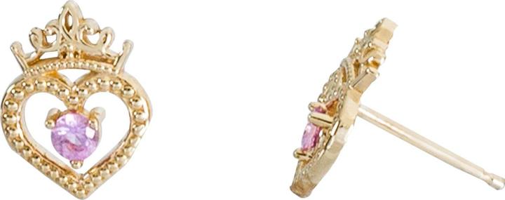 Actual product image Disney Jewelry Princess Stud Earrings (375 yellow gold)