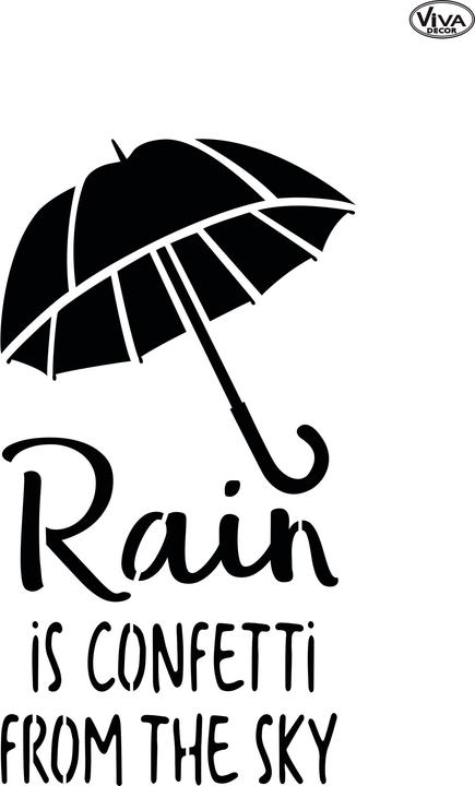 Viva Decor Schablone Blob Paint "Regenschirm"