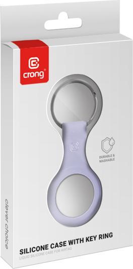 Immagine prodotto Crong Custodia in silicone con portachiavi - Brelok do Apple AirTag (lawendowy)