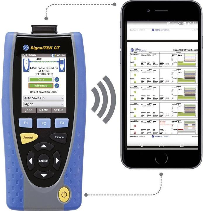 Image du produit Ideal SignalTEK CT Câble de données TransmissionTester Écran tactile
