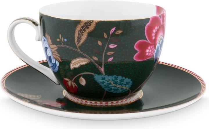 Image du produit PIP Studio Fantasy Green Tasse avec soucoupe 280ml Set6 (280 ml, 6 x)