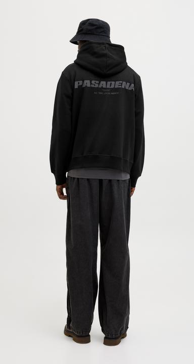 Actual product image Jack & Jones Jcointerlude Tonal Back Print Sweat Hood (M)