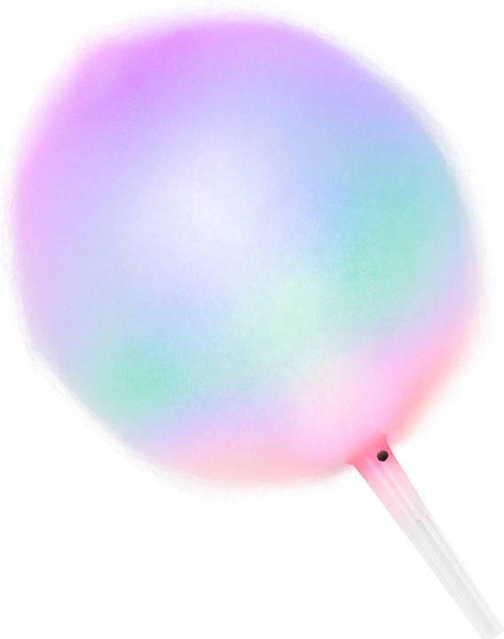 Royal Catering Zuckerwattestäbchen LED 7 Modi Bpa Freier Kunststoff Inkl. Batterien 50 Stück