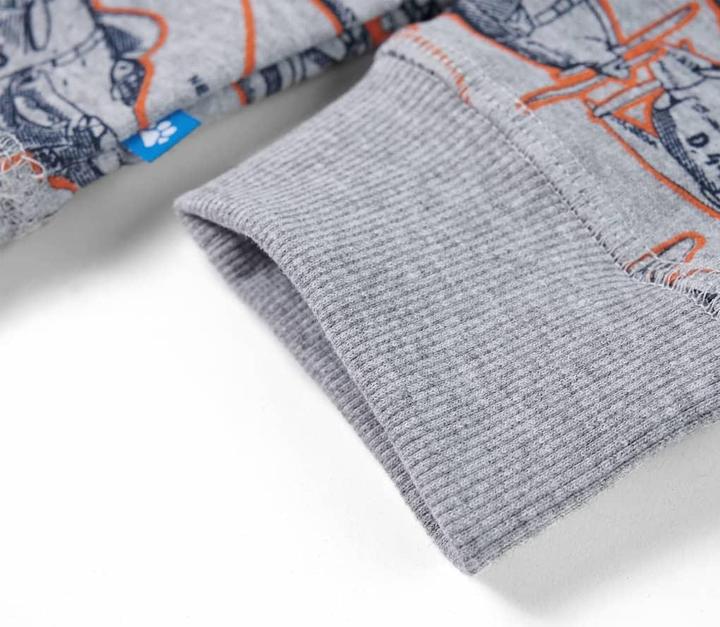 Actual product image VidaXL Children's sweatshirt grey melange 140,Material: 85 % cotton (140)