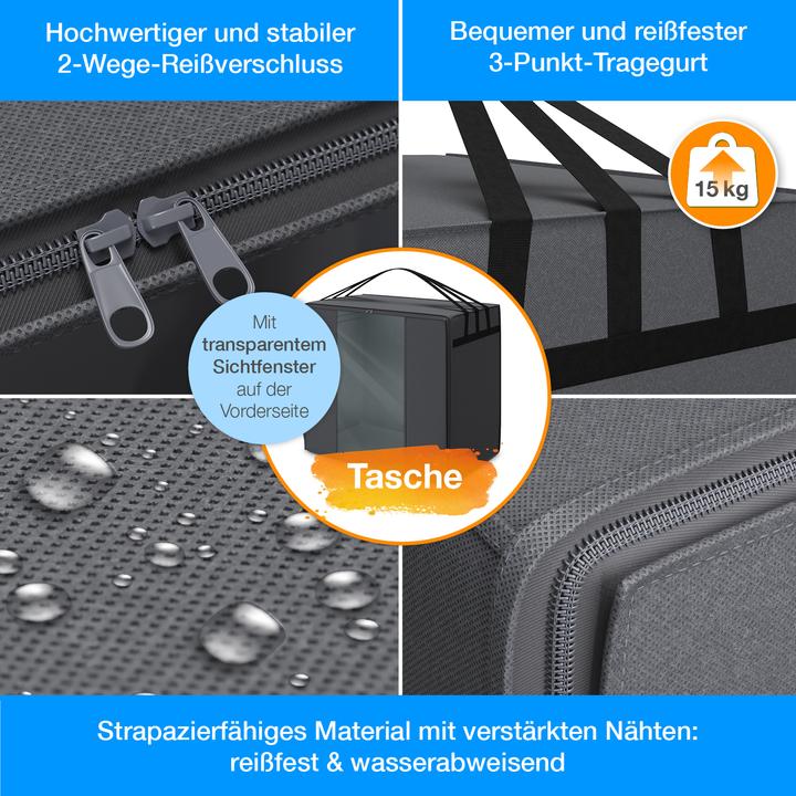 Image du produit Bestschlaf Matelas pliable avec housse et sac de transport (90 x 200 cm, Noyau de mousse)