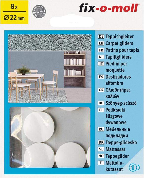 Fix-o-moll Patins pour tapis (Antidérapants pour tapis, 8 pièce(s))