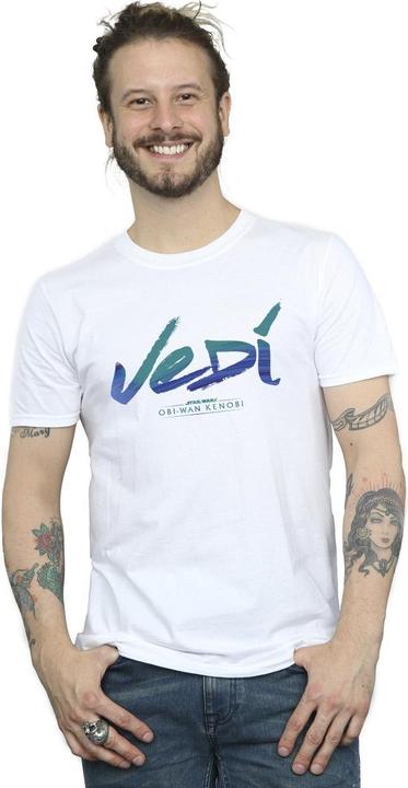 Image du produit Star Wars - T-shirt OBI-WAN KENOBI JEDI PAINTED FONT - Homme (XL)