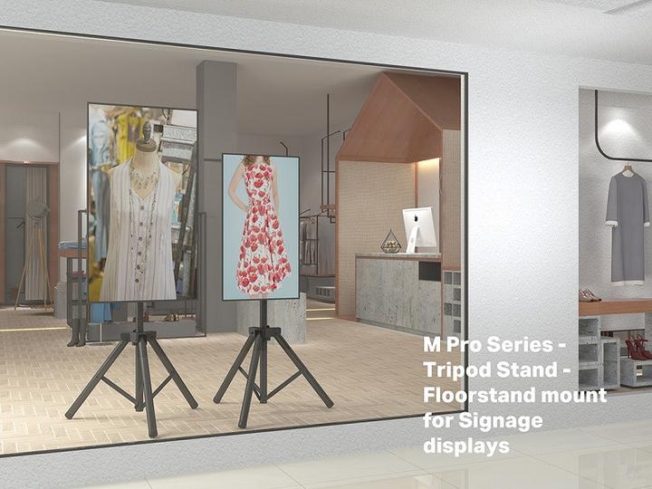 Produktbild Multibrackets Dreibein TV Ständer B2B, 32"-75", Stahl/Alu (75", 60 kg)